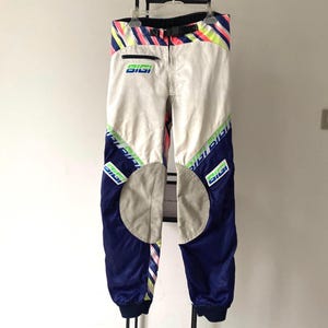 Vintage Bigi Sports Motocross Pants: Italian Moto Trousers, Size Medium