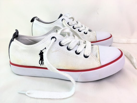 polo ralph lauren red sneakers