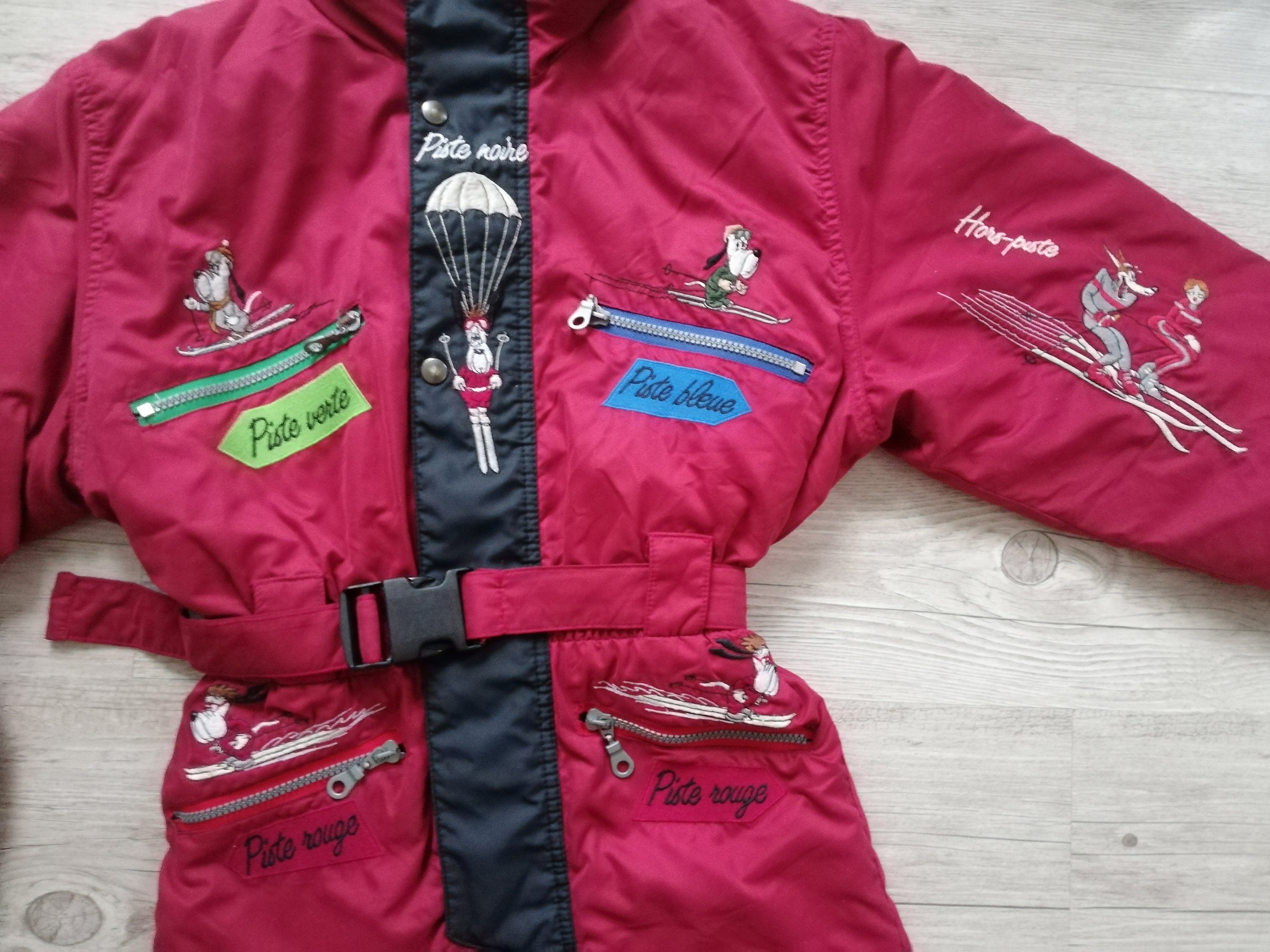 Vintage 1993 Tex Avery Droopy Ski Suit Junior Burgundy Full - Etsy Canada
