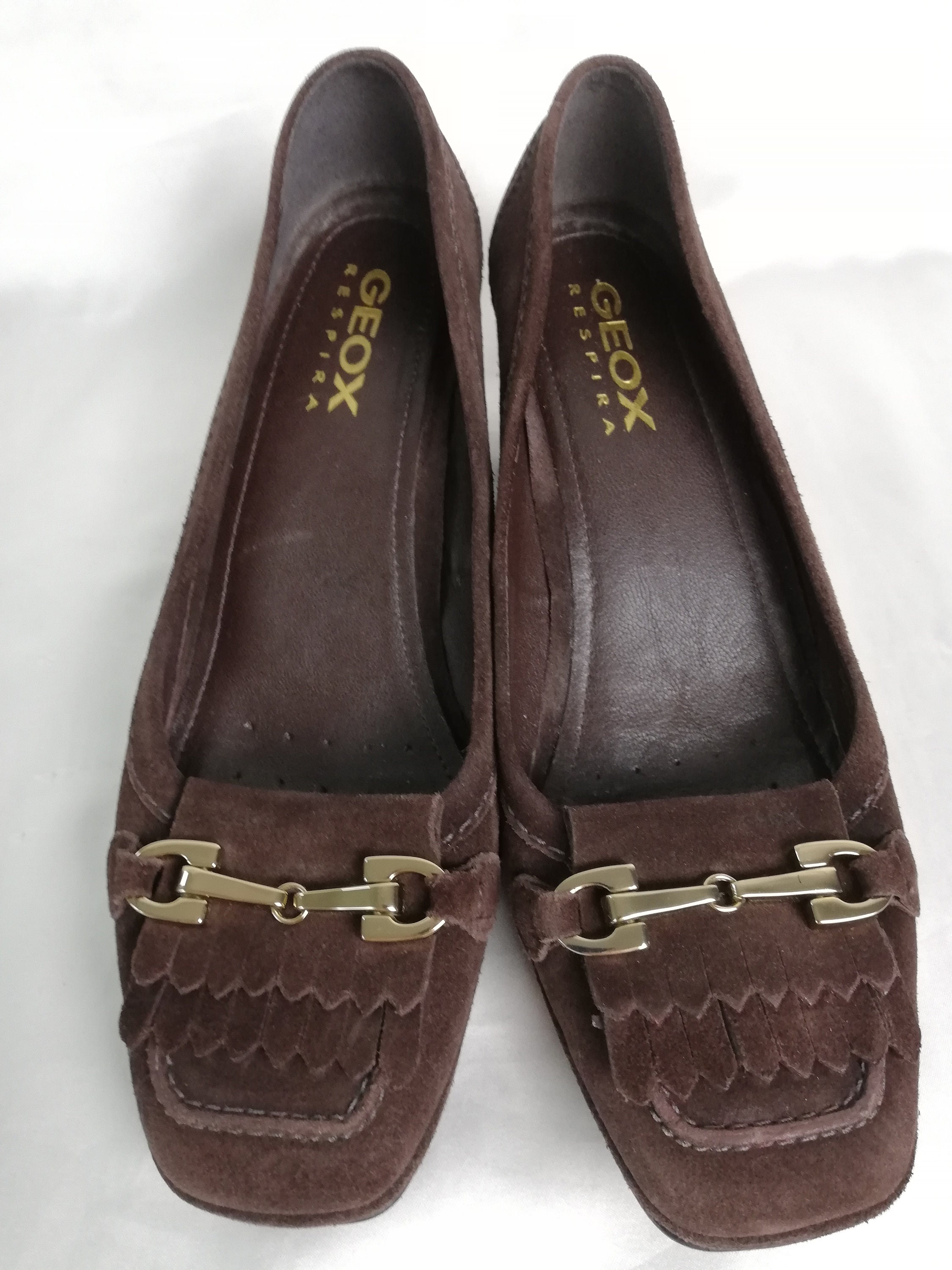Geox brown suede‎ shoes Geox Respira brown and gray suede Women main image 2
