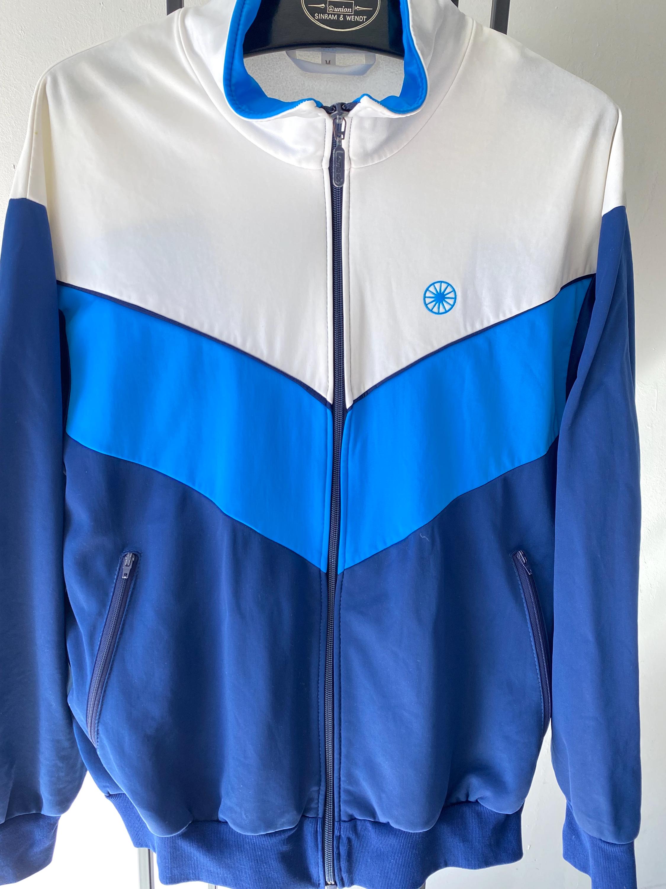 Vintage Colorblock Track Jacket Mens Sports Wear Sportjacket