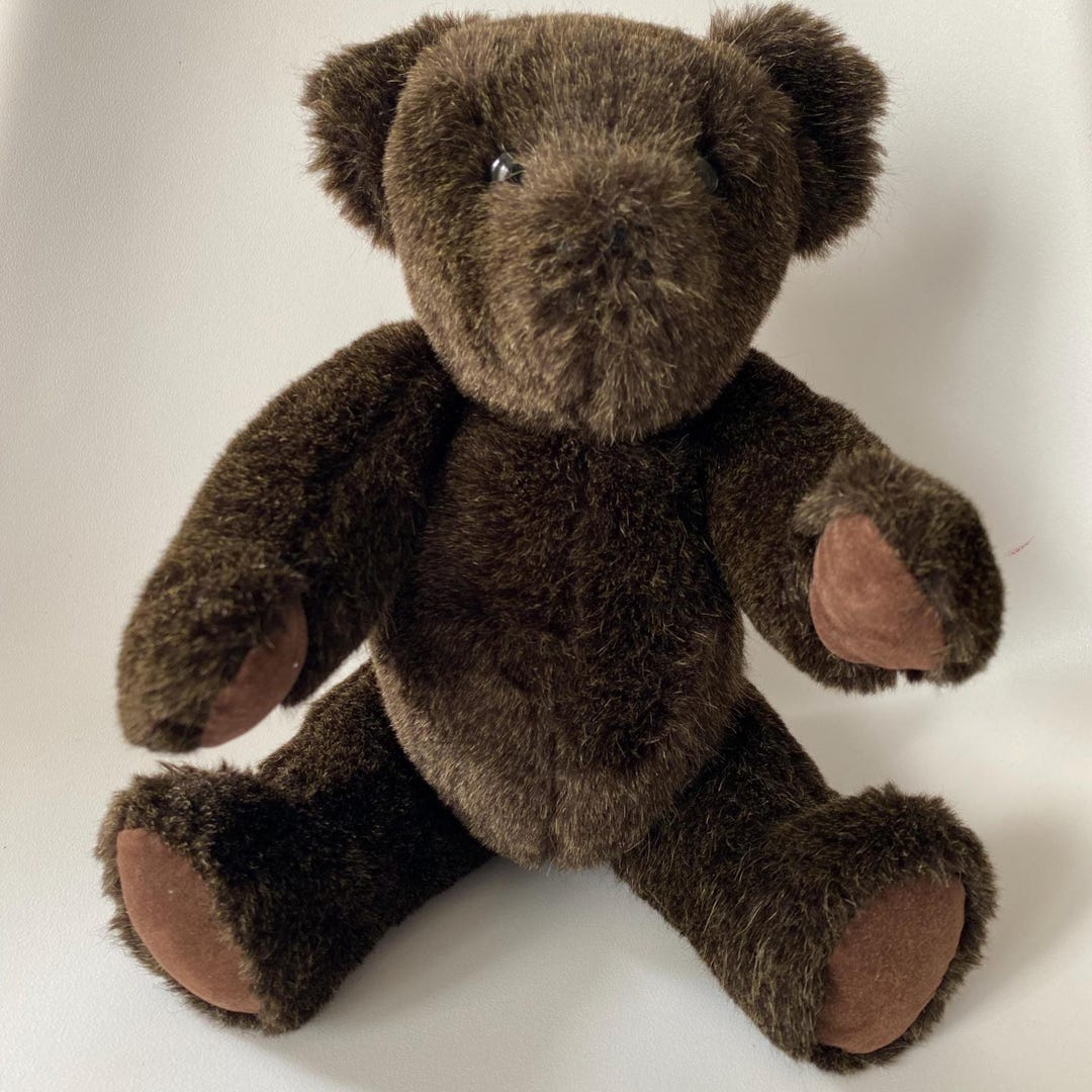 ぬいぐるみ vintage teddy bear dark brown Vintage Dark Brown Teddy Bear Plush Toy | Jointed Limbs, Plastic