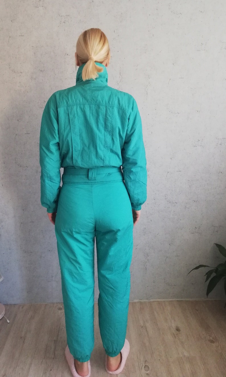 Vintage Ski Jumpsuit Women Mint Green 2 Piece Ski Suit Jacket Etsy