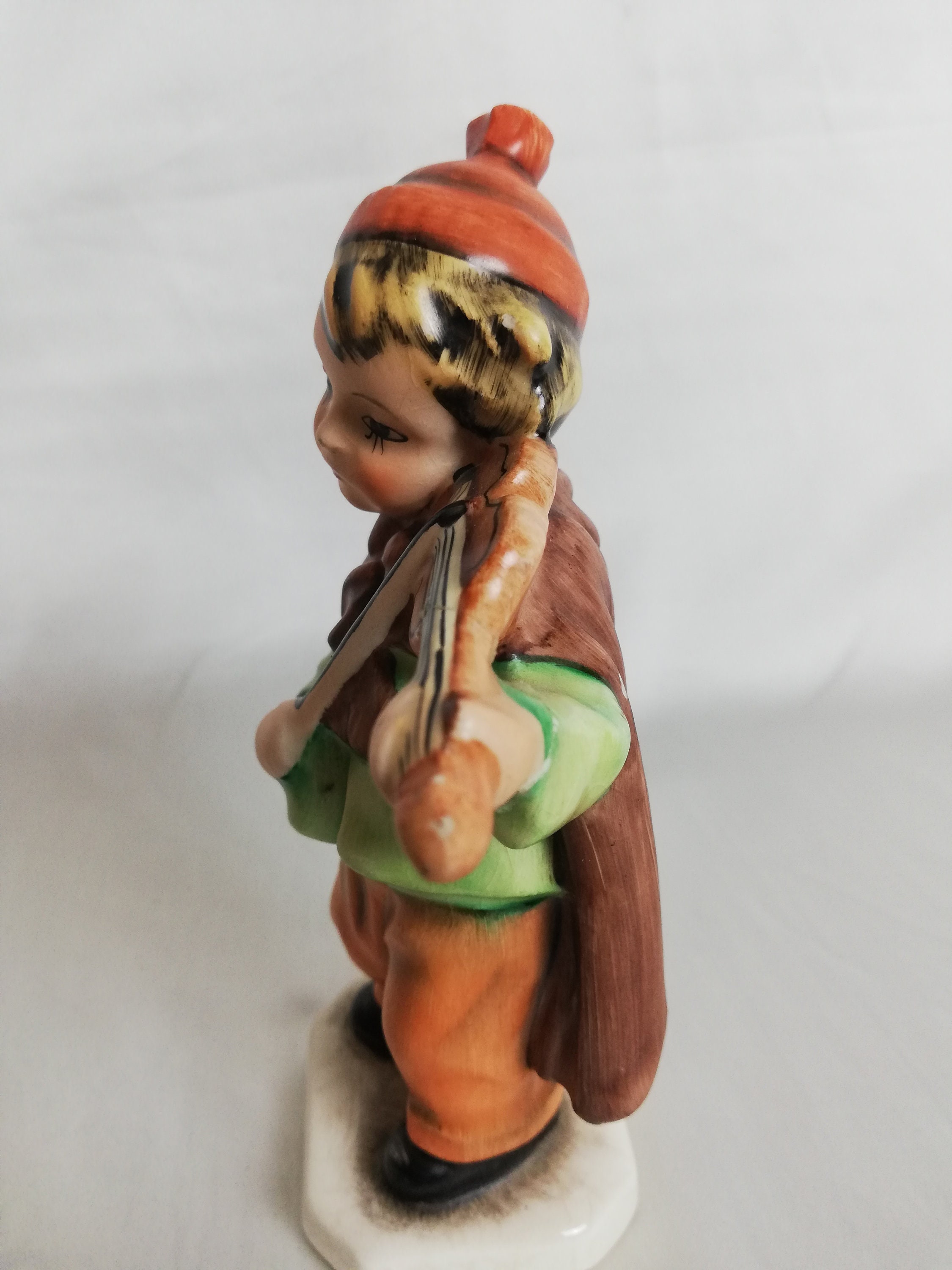Vintage Boy Violin Figurine / German Friedel Figurine / Hand Etsy