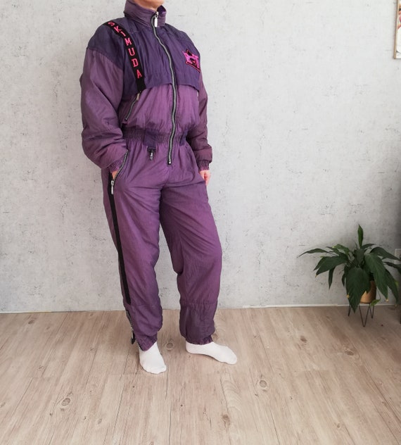 Vintage Womens Ski Jumpsuit 80s One 