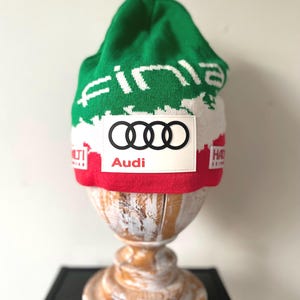 Vintage Winter Hat Men Halti Skiwear Sports Hat Beany Ski Hat Made in Finland Winter Wool Acryl Knit Hat Size Large Vintage Gift for him