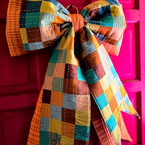 Paper Pattern for Double Darling | Double layered patchwork bow