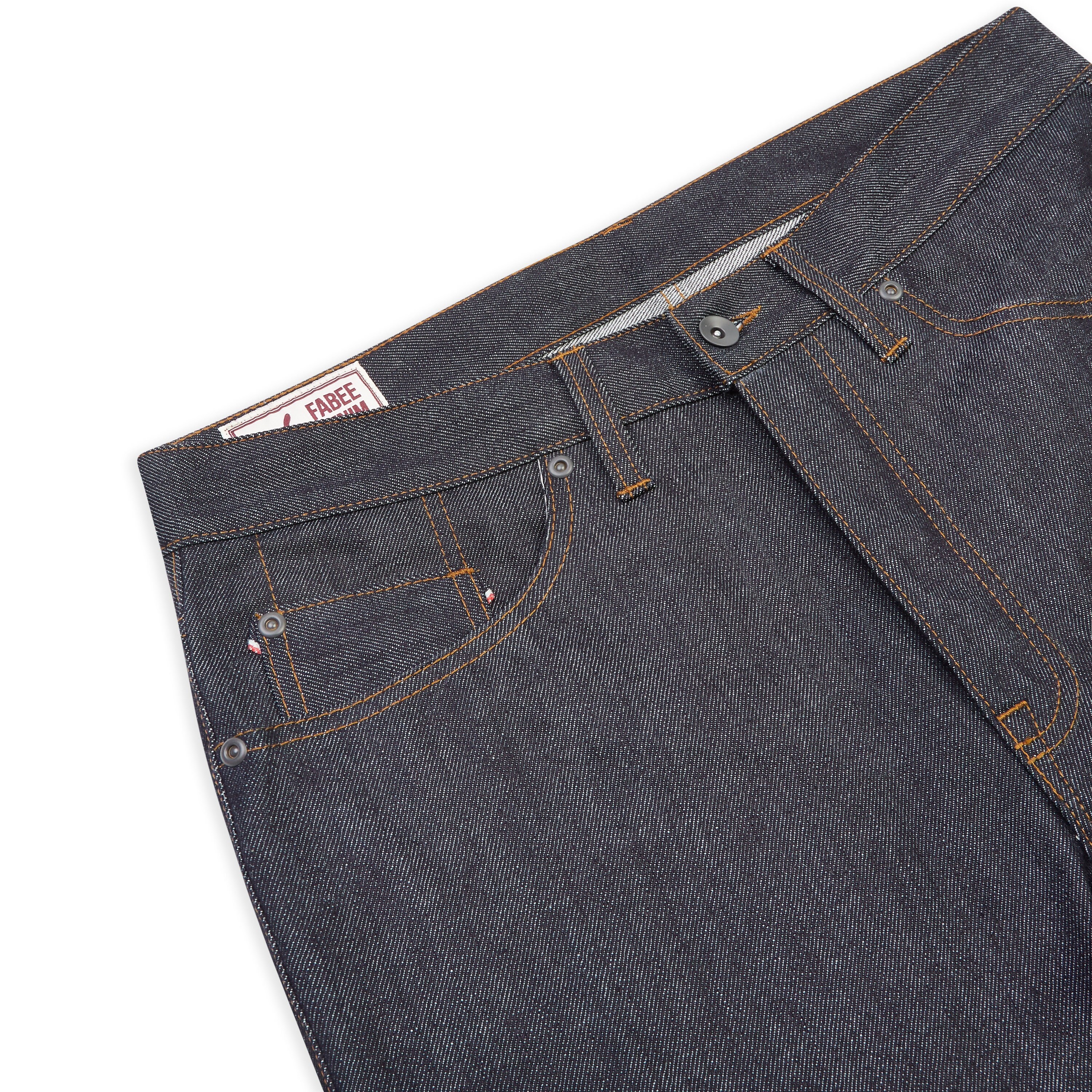FD1 Regular Fit Jeans : 12oz Red line slub Japanese selvedge denim.