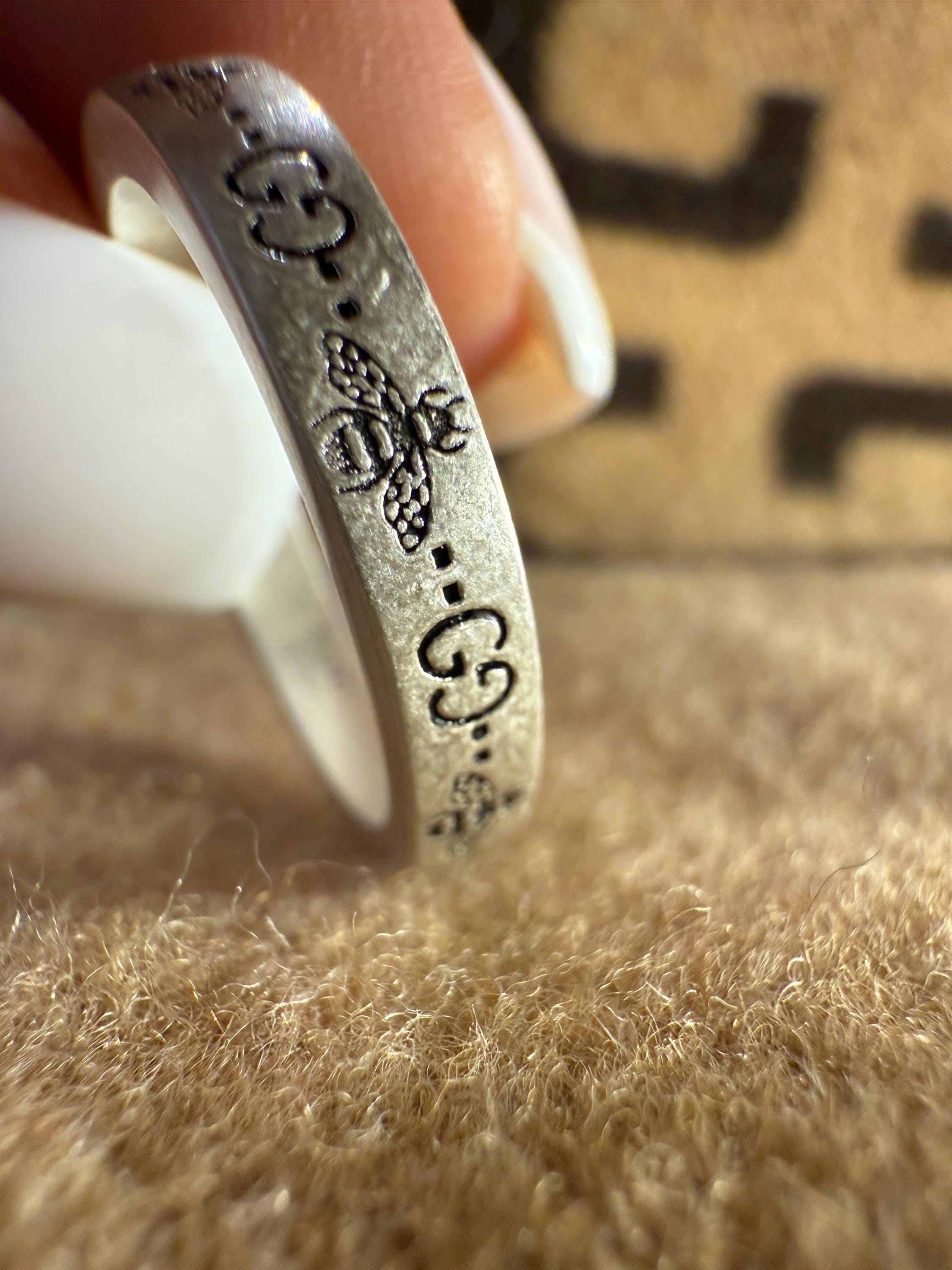 Gucci Sterling Silver Bamboo Horsebit Ring $1500 Retail | eBay
