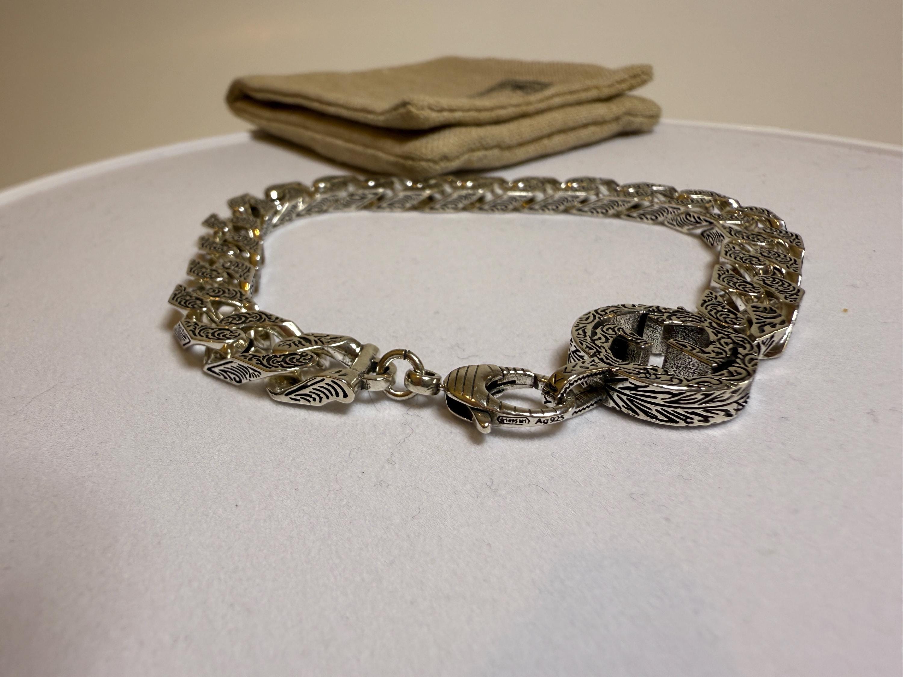 Silver gucci bracelet - Etsy 日本