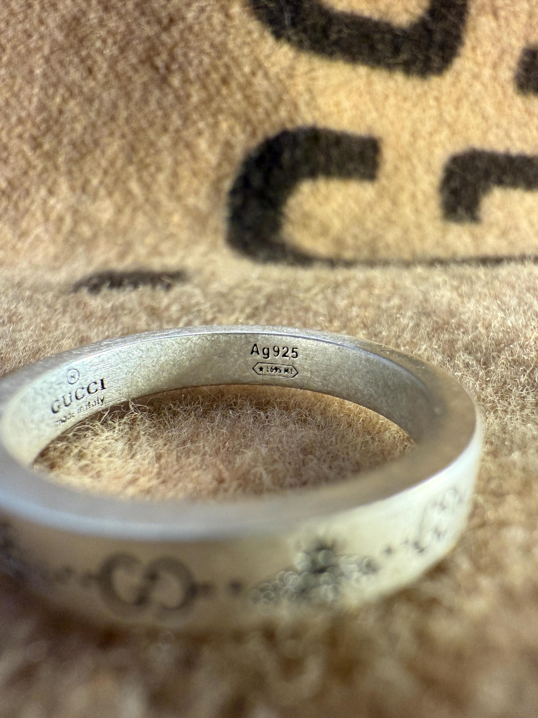 Gucci Vintage GG Bee 925 Sterling Silver Ring Size US10 - Etsy
