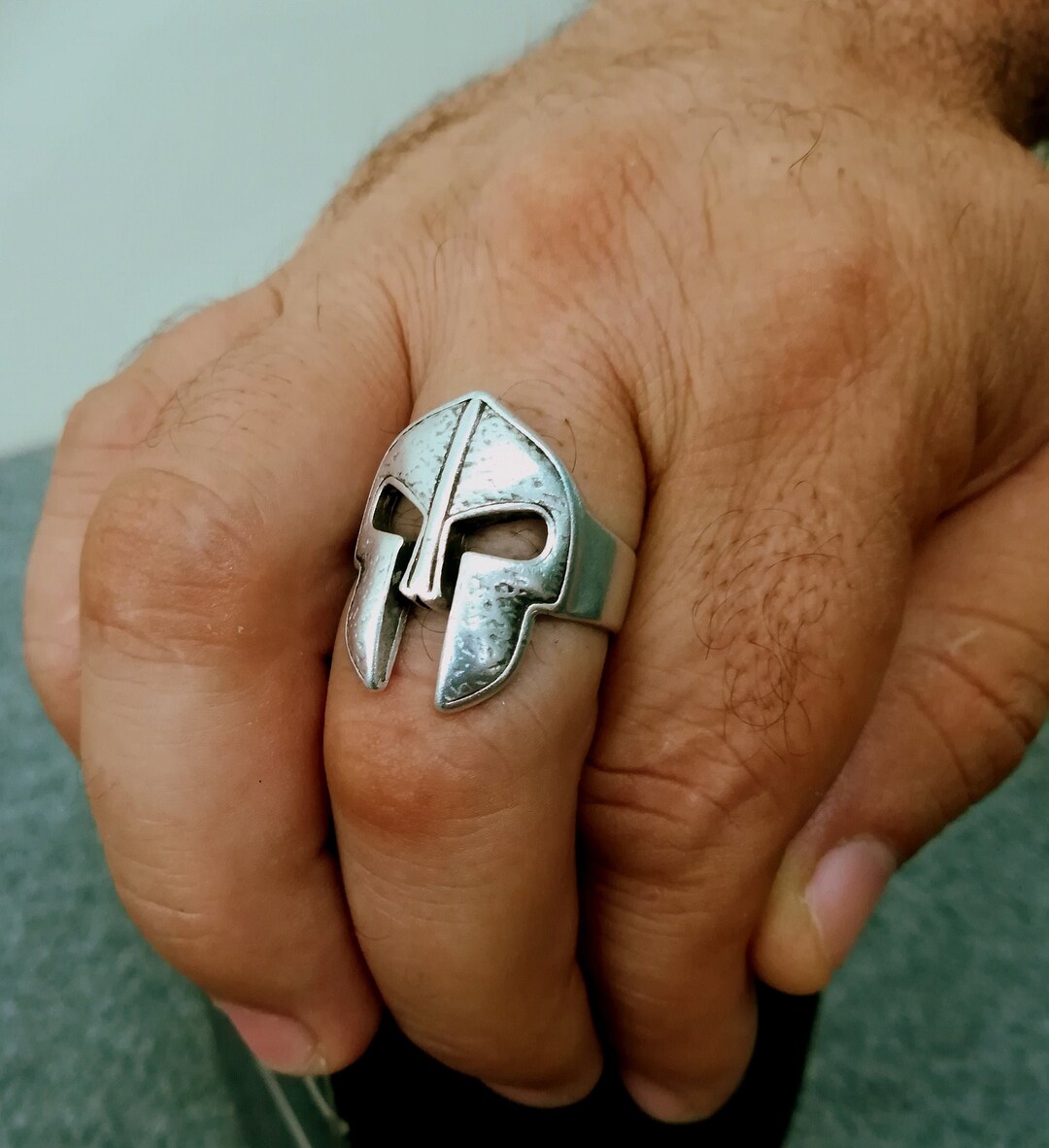 Men's Ring Silver, Wide Band , Handmade Ring, Men's Fashion Ring Silver, Men's Pewter Ring Etsy