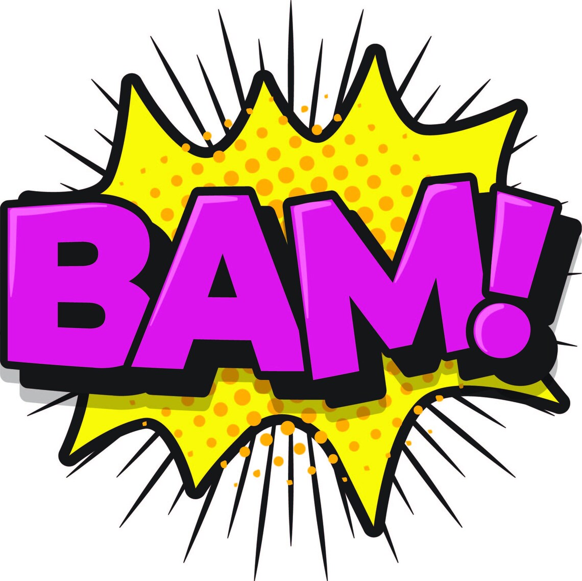 Bam Comic Sound Effects Vinyl Die Cut Decal Sticker Etsy