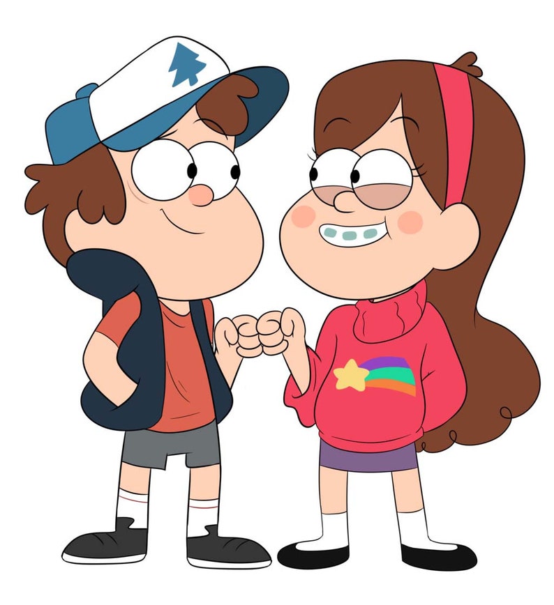 Dipper y Mabel de Gravity Falls vinilo Die Cut Etsy