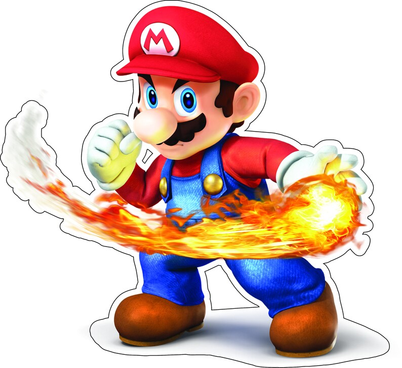 Super Mario Vinyl Die Cut Decal Sticker Etsy