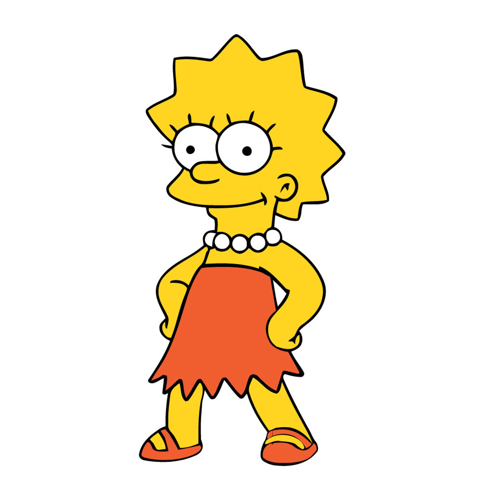 Lisa Simpson from The Simpsons Vinyl Die Cut Decal Sticker | Etsy