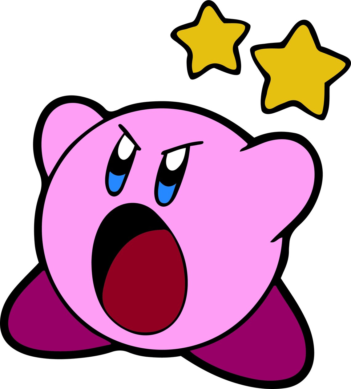 Kirby Vinyl Die Cut Decal Sticker Etsy