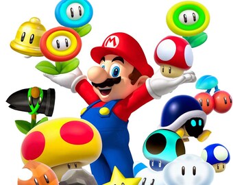 Mario Power Ups Etsy