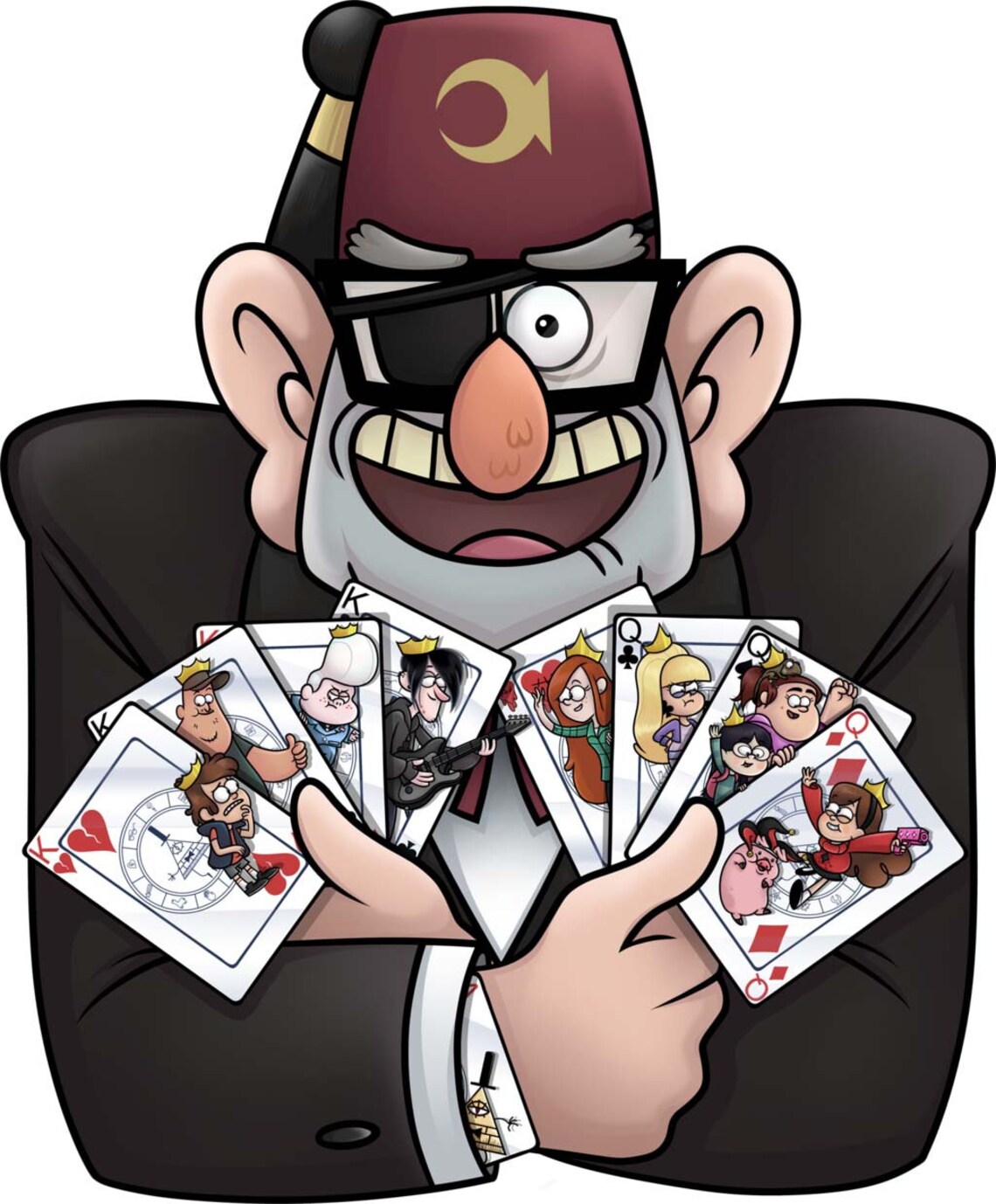 Grunkle Stan from Gravity Falls Vinyl Die Cut Decal Sticker Etsy