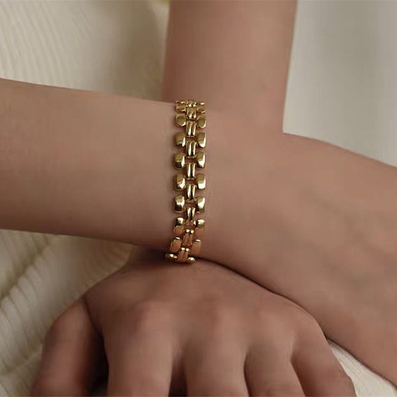 Chunky Gold Plated Panther Link Chain 