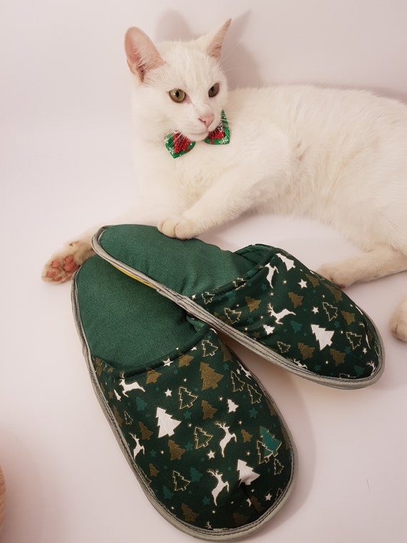 mens christmas slippers