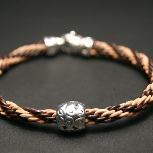 Brown leather wrap bracelet Men leather bracelet homme cuir Kumihimo bracelet cuir homme Leather mens mala bracelet Beige leather bracelet