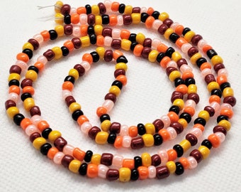African Waist Beads with Clasp: Crystal Belly Chain