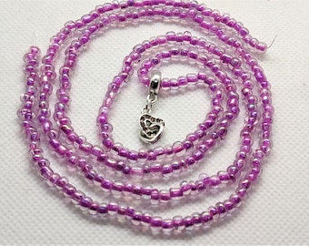 Lila Afrikanische Taille Perlen: Schmuck zum Binden