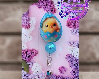Easter Egg Badge Reel, Baby Chick Badge Reel, Spring Badge Reel, Nurse Badge Reel, Teacher Badge Reel, Cashier ID Holder
