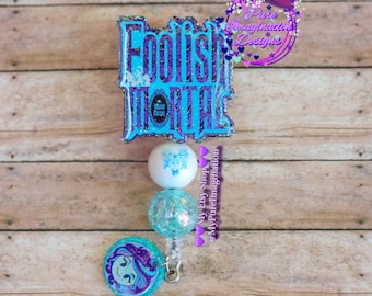 Foolish Mortal Badge Reel/Haunted Mansion Badge Reel/Halloween Badge Reel/Nurse Badge Reel/Teacher Badge Reel/Cashier ID Holder