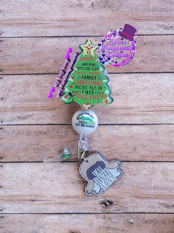 Christmas Vacation Badge Reel/griswold Badge Reel/funny Badge Reel/nurse  Badge Reel/teacher Badge Reel/cashier ID Holder 