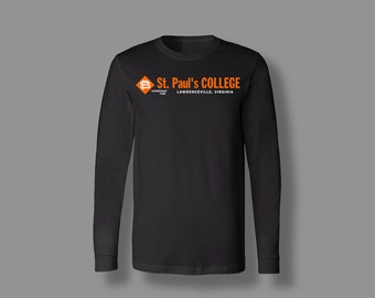 Saint Pauls College Long Sleeve Tee                                                          hbcu, saint pauls college, st pauls tigers, spc