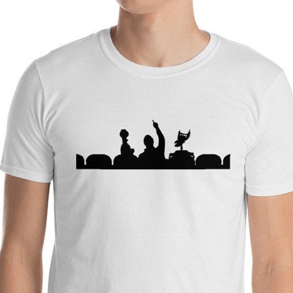 MST3K Silhouette Unisex T-shirt met korte mouwen