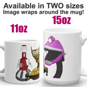 Mystery Science Theater 3000 MST3K Inspired Robot Fan Art Coffee Mug image 1