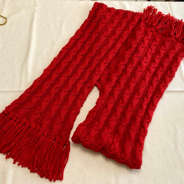 Red Scarf Etsy UK