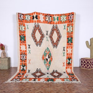 Vintage Boujaad rug,  Authentic Boujaad rug, Moroccan rug 6x9