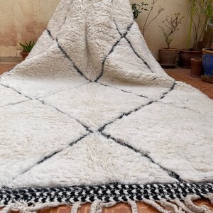 Zeitgenössischer Marokkanischer Teppich - Beniourain Teppich - Stammes Berber Teppich - Großflächiger Teppich - Benutzerdefinierte Teppich - Handgemachter Teppich - Marokko Berber Teppich - Boho Teppich