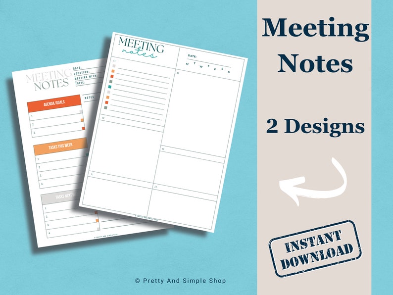 Minimalist Onenote Meeting Templates for Work Professionals, Meeting ...