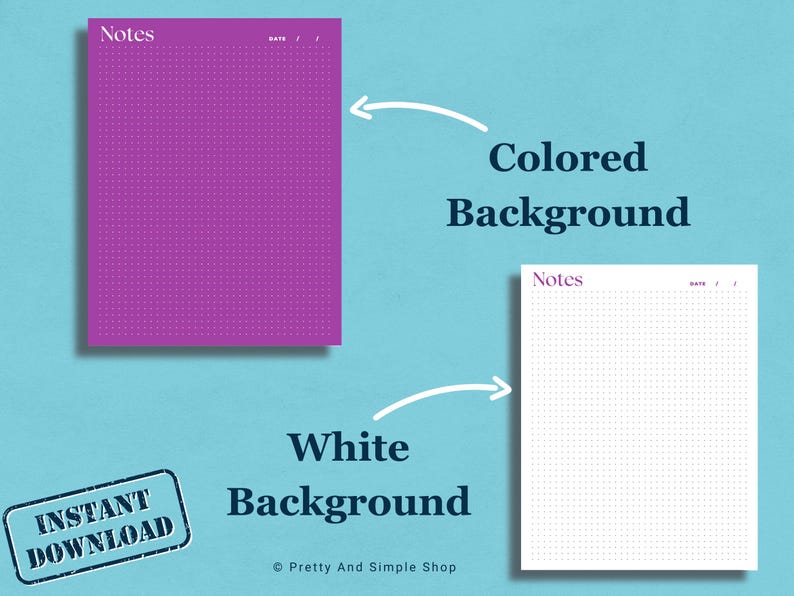 Onenote Notes Template, Dot Grid Onenote Digital Notepad, Dotted ...