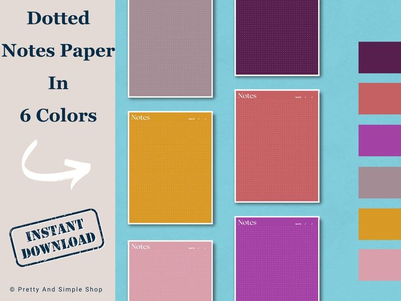 Onenote Notes Template, Dot Grid Onenote Digital Notepad, Dotted ...