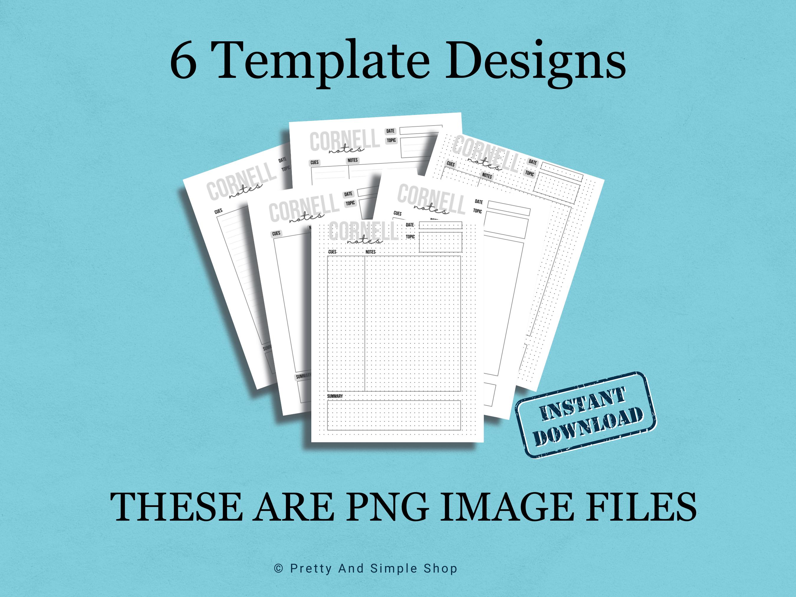 Onenote Cornell Notes Template, Dot Grid Onenote Digital Notepad, Lined ...