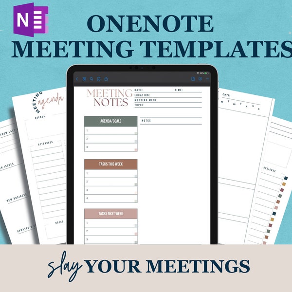 Onenote Templates Etsy Onenote Templates Etsy