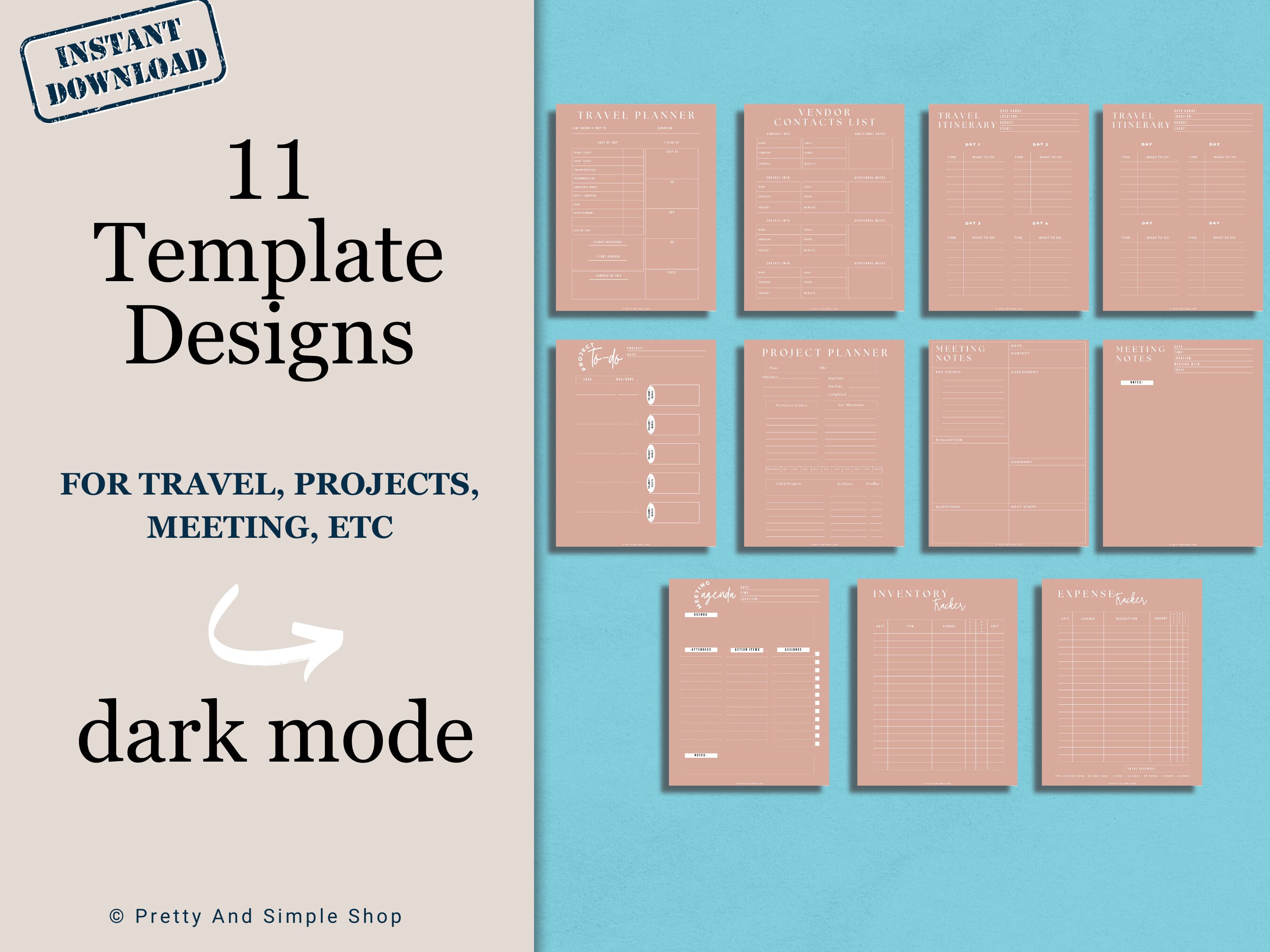 Onenote Work Planner, Work Day Organizer Templates for Professionals ...
