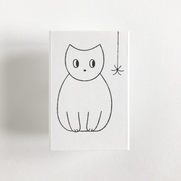cat & spider. mini tampons / rubber stamps