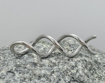 Swirl Twist Barbell - 10 Gauge