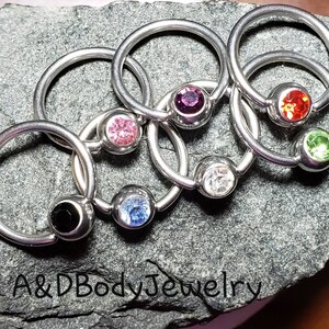 Jeweled Captive Rings