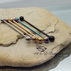 Twisted Rope Industrial Barbell ~ Industrial Piercing