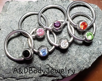 Jeweled Captive Rings