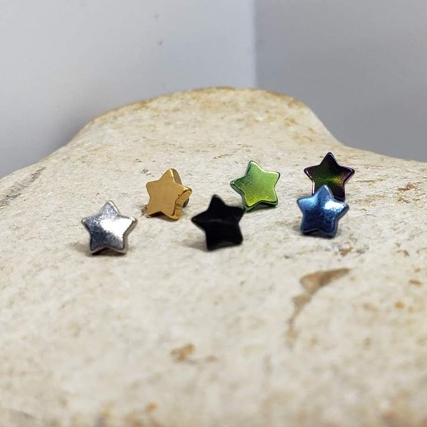 Star Dermal Anchor Top - 14 Gauge & 16 Gauge