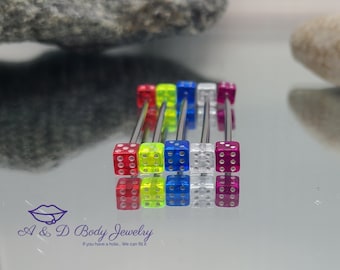 Dés acryliques industriels ~ Piercing industriel